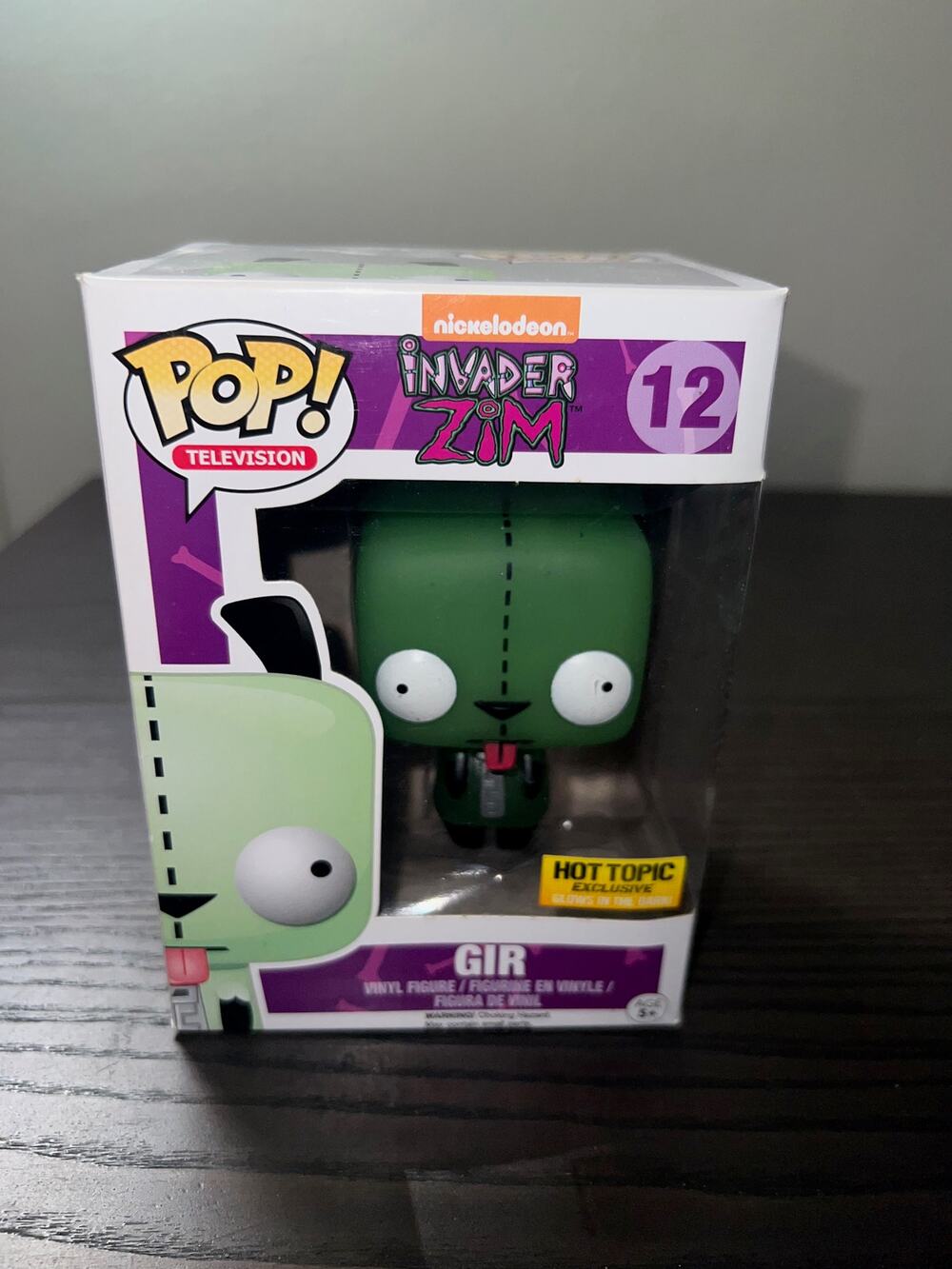 VAULTED EXC GLOW Gir in Dog Suit Funko Pop #12 Invader Zim Television Animation